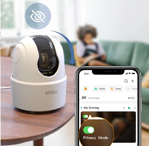ventilateur colonne TurboForce de Honeywell Caméra Imou 2K WiFi intérieure