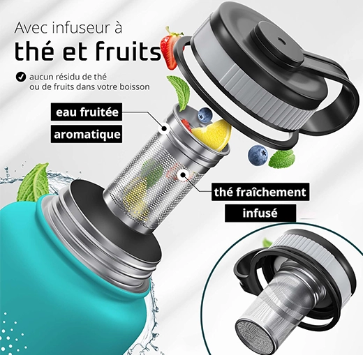 ACTIVE FLASK: Gourde Inox Isotherme, L'alliée de vos Aventures