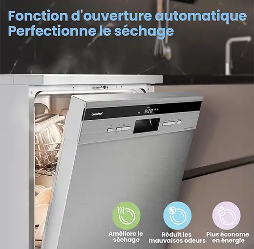 Avis Lave-vaisselle COMFEE’ : Grande capacité et ultra silencieux