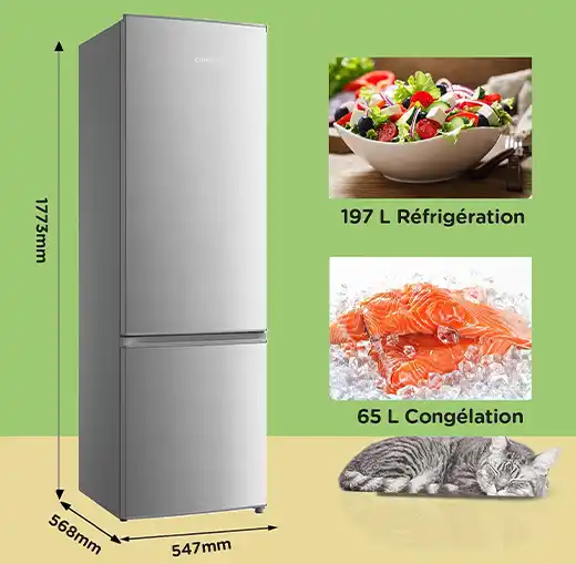 Avis complet sur le Réfrigérateur combiné Comfee' Low Frost