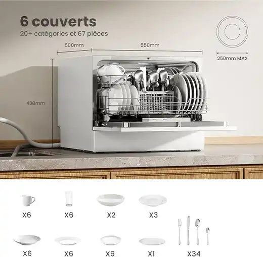 COMFEE’ Lave-vaisselle Compact : Test, Comparatif et Avis d’Expert français