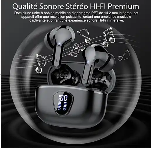 Écouteurs Bluetooth 5.4