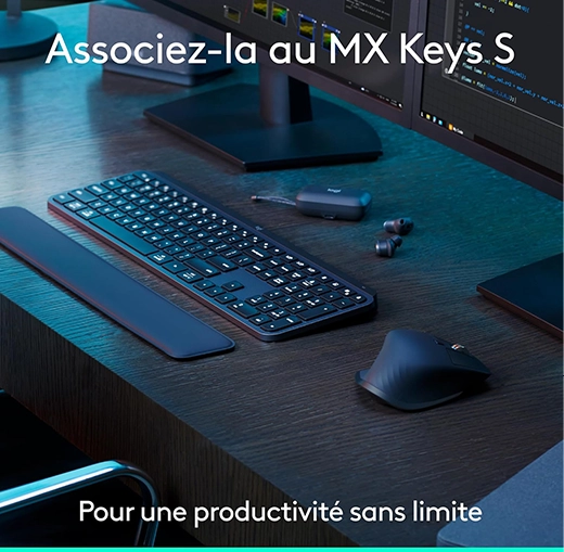 Logitech MX Master 3S: Maîtrisez votre travail en silence.
