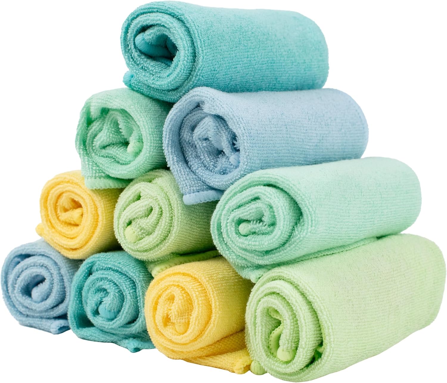 Lot de lingettes bébé lavables en coton réutilisables Bambino Mio