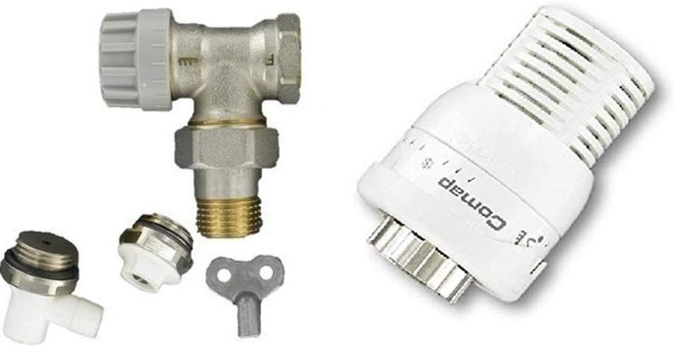Kit robinet et tête thermostatique radiateur COMAP Senso