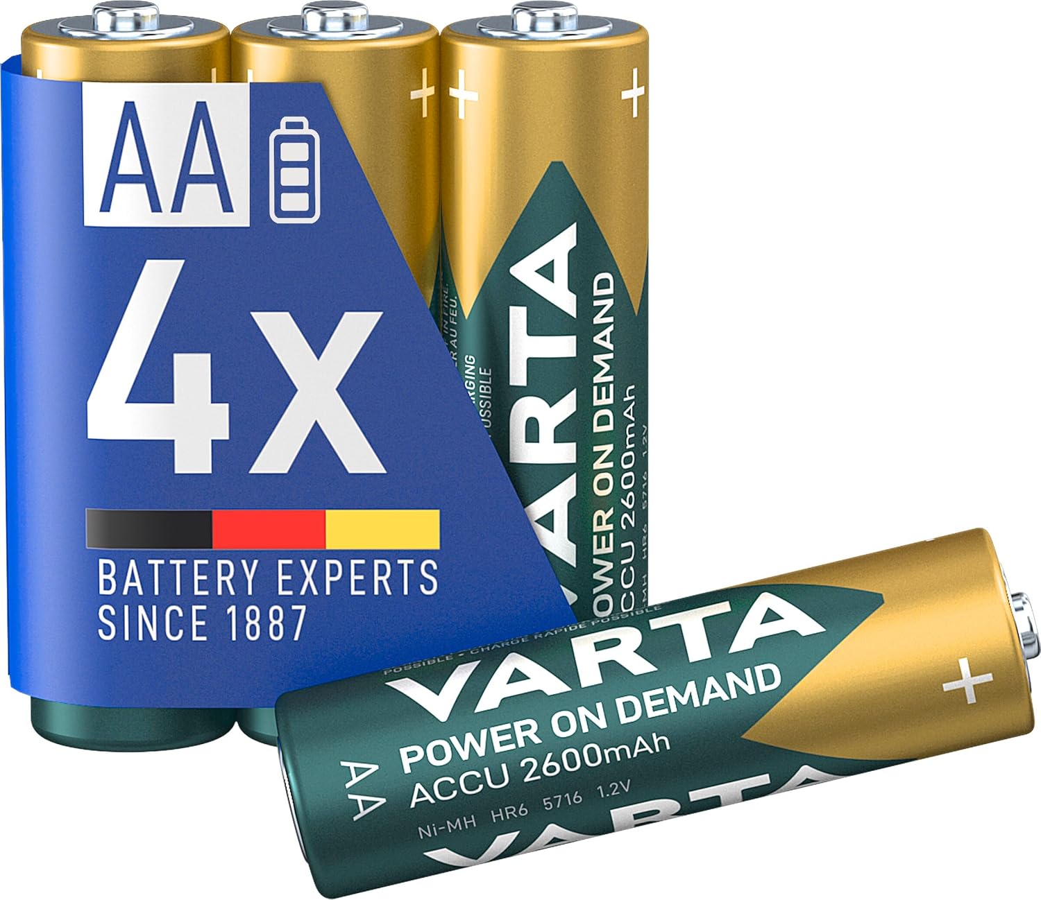 Lot de piles rechargeables AA Varta NiMH