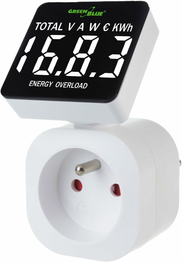 Wattmètre compteur d’énergie sur prise GreenBlue