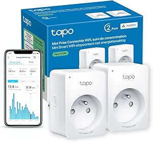 Prise connectée WiFi Tapo avec suivi de consommation