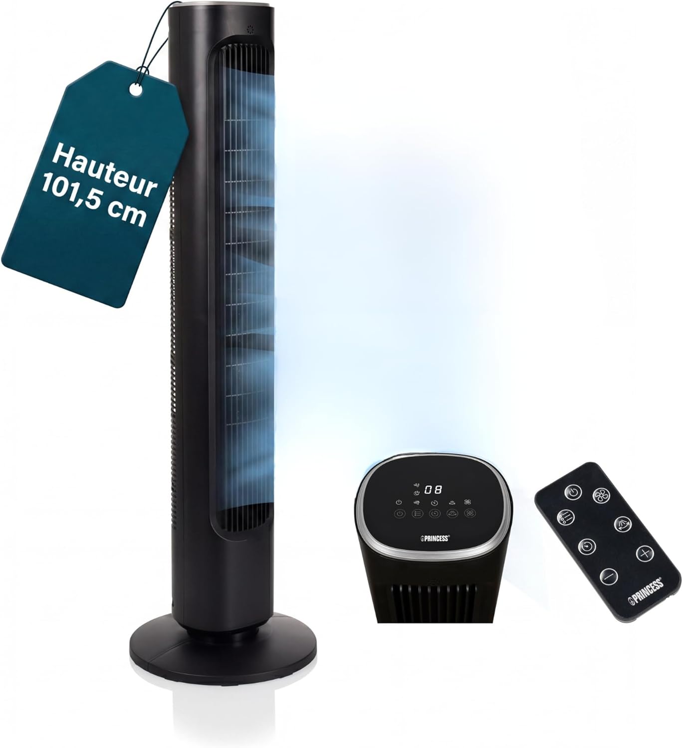 Ventilateur colonne silencieux basse consommation Princess