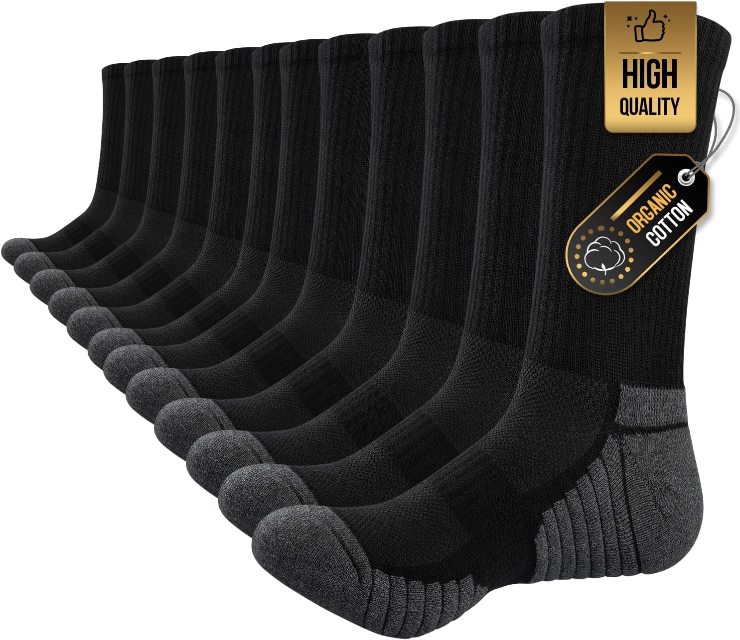 Lot de chaussettes de randonnée hautes respirantes