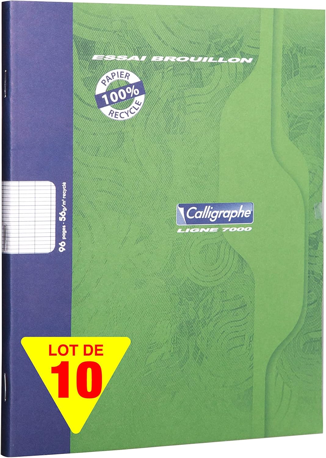 Lot de cahiers en papier recyclé