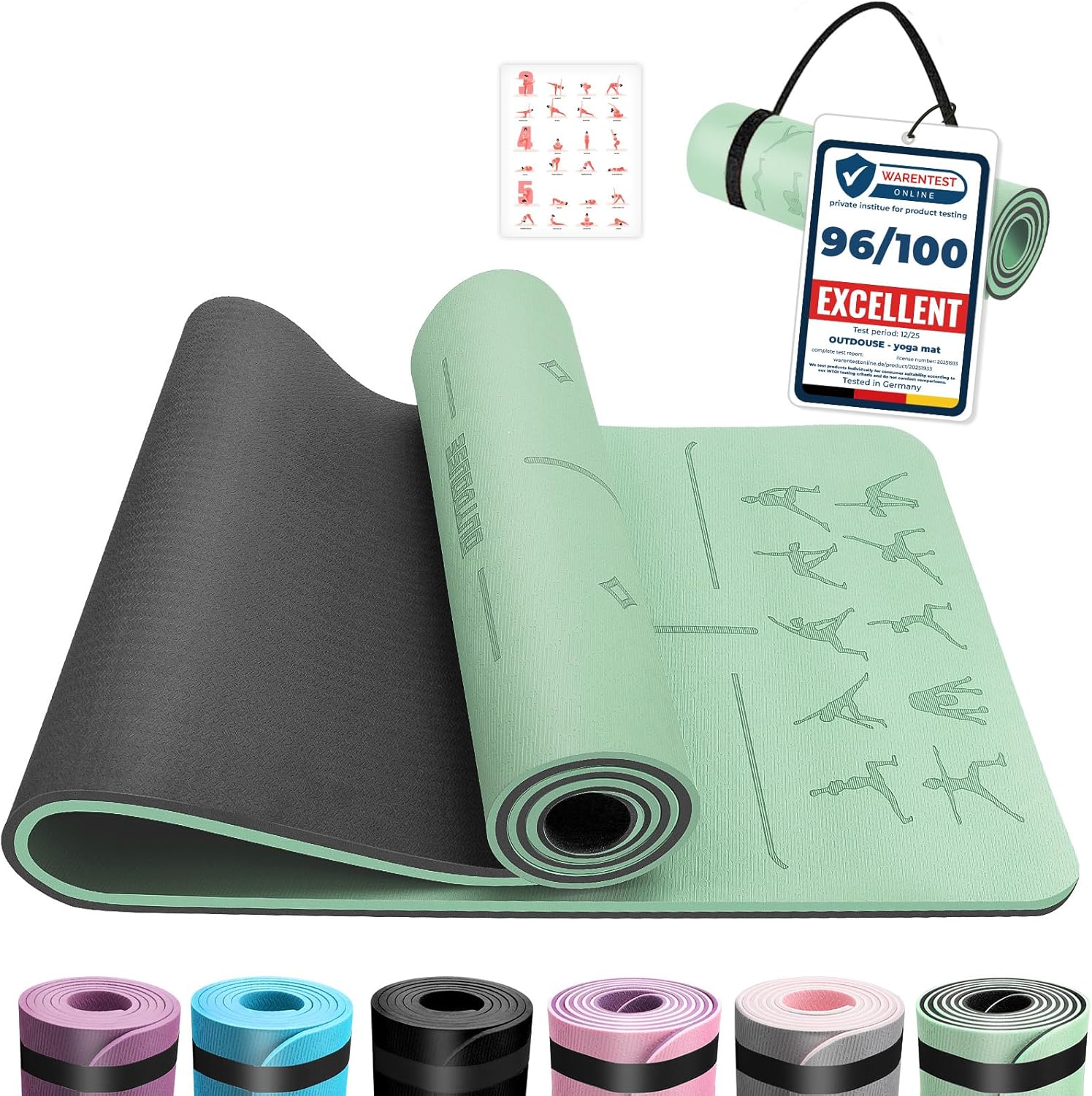 Tapis de yoga écologique antidérapant en TPE