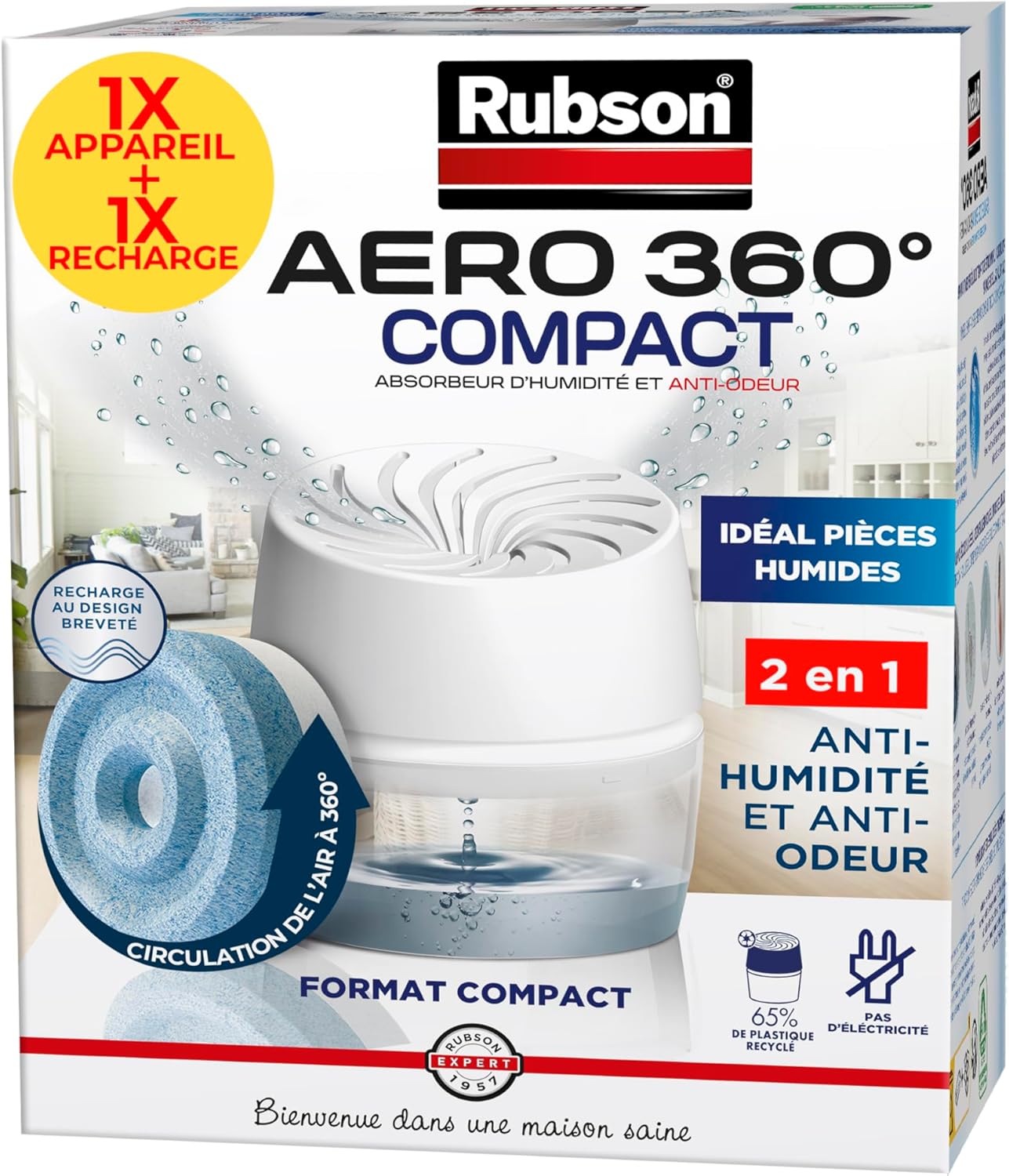 Absorbeur d’humidité passif pour lutter contre l’humidité